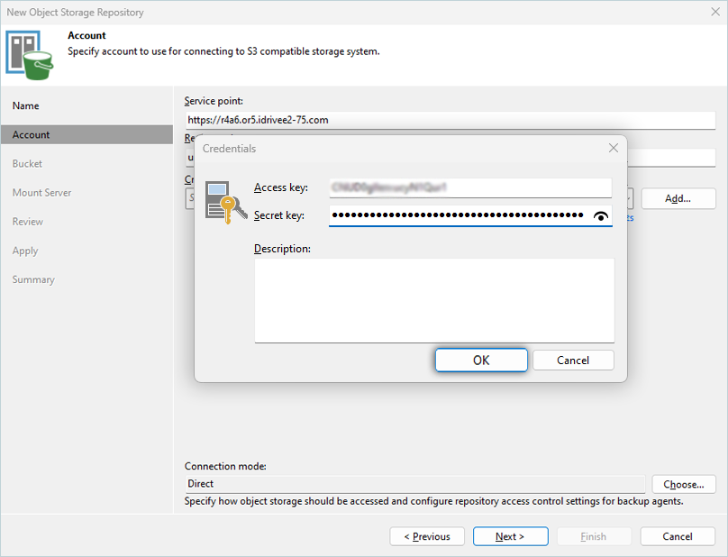 IDrive e2 with Veeam 13
