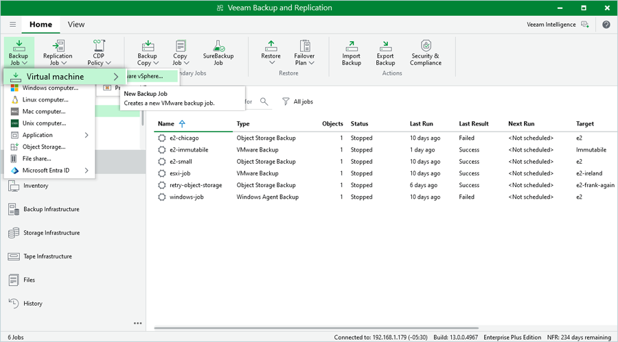 IDrive e2 with Veeam 13